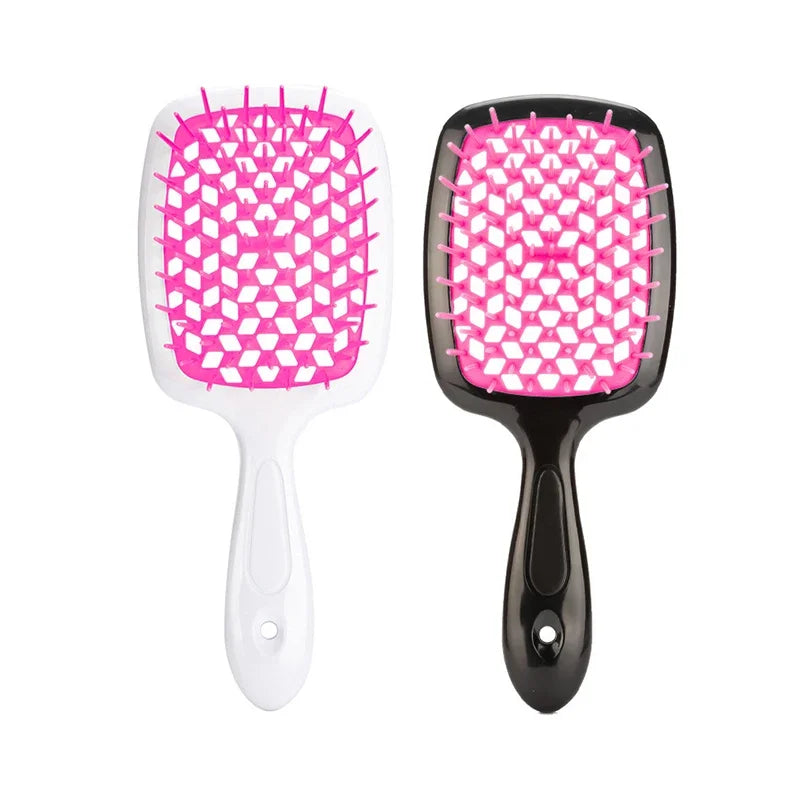 2Pc Hair Comb Set anti Static Scalp Massage Wet Dry Comb Demelante Brush Расчески Hair Styling Comb Salon Barber Brushes Kit