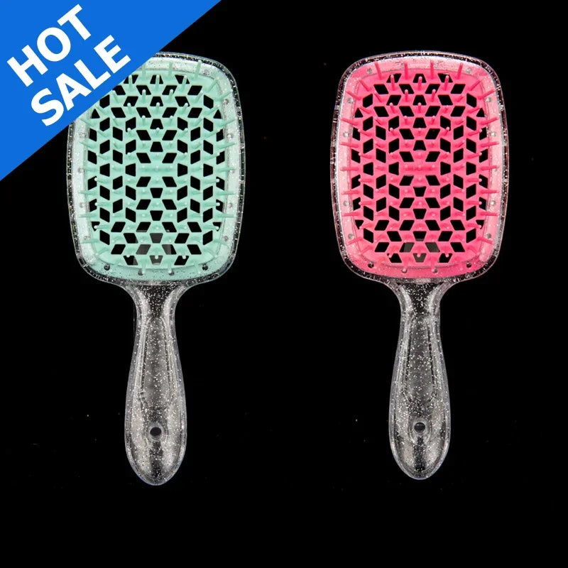 2Pc Hair Comb Set anti Static Scalp Massage Wet Dry Comb Demelante Brush Расчески Hair Styling Comb Salon Barber Brushes Kit